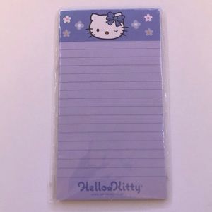 Hello Kitty Purple Notepad (New)